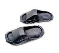 BYWXW Hombre Mujer Pantuflas EVA Ultra Gruesa Chanclas Verano Suaves Chanclas de Piscina Playa Ducha Antideslizantes Zapatillas Ligeras Unisex(Size:EU 42/43,Color:Negro)