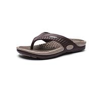 BYWXW Hombres Chanclas Masaje Zapatillas,Masajeador de Pies Zapatos,Masaje Shiatsu Zapatos De Masaje Antideslizante,Fuera Sandalias de Playa (Size:EU 40,Color:Caqui)