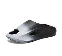 BYWXW Mujer Hombres Sandalias,Parejas Fondo Grueso Apoyo del Verano Playa Sandalias de Piscina Flip Flop Antideslizante Zapatos Cómodos para Caminar Unisex Adulto (Size:EU 44/45,Color:Negro)