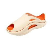 BYWXW Zapatillas de Baño Hombre y Mujer Ducha,Sandalias suaves para plantillas,Suela Gruesa Slide Sandalias Zapatos de Playa y Piscina Verano Adulto(Size:EU 42/43,Color:Naranja)