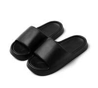 BYWXW Zapatillas de Ducha Sandalias de Baño Playa Verano Casa Mujer Hombre Pantuflas Antideslizante de Piscina Casuales Suela Gruesa Casa Verano Zapatos slippers(Size:40/41 EU,Color:Negro)