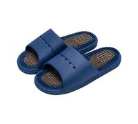 BYWXW Zapatillas de Masaje de acupresión terapéuticas de reflexología Sandalias para pies Acupoint Masaje Shiatsu Arco Dolor Alivio Antideslizante Zapatos de Masaje(Size:EU 44/45,Color:Azul)