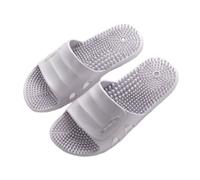 BYWXW Zapatillas de masaje reflexología,Cómoda Ligera EVA sandalias de masaje plantar, Indoor Masaje Durable Cómoda Ligera Indoor Masaje Zapatillas (Size:EU 44,Color:Gris)