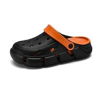 BYWXW Zapatos Dongdong Masculinos,con Cordones Ajustables para Hombres Zapatillas Interiores al Aire Libre Sandalias Ligeras para Jardines Zapatos de Senderismo (Size:EU 42/43,Color:Negro)