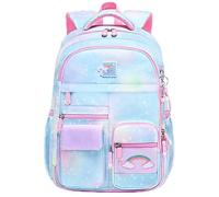 BYXEPA Mochila escolar de 16 pulgadas para niñas, bonita bolsa de libros para niñas, niños, estudiantes, escuela primaria, Azul, L, Disney Frozen