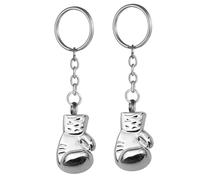 BYXG 2 Piezas Llavero,Llavero De Guantes De Boxeo,Llavero De Gimnasio,Llavero Personalizado De Autopartes,Llavero De Metal Creativo