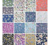 BYY Tela algodon Telas Patchwork 17 piezas 40cm x 50 cm - Retales Tela para coser, Telas decorativas Costura y Manualidades por metros OEKO-TEX