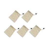 BYYLECL Bolsa seca de espuma de algodón y lino con cordón para hacer espuma o secar jabones, limpieza facial corporal, herramienta de baño y ducha, 5 unidades, 13 x 16 cm, ramie-B