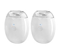BYYLE ortaúñas eléctrico, amoladora de uñas automática universal, recortadora de uñas automática recargable, con luz LED, recargable por USB para adultos mayores, 2 unidades