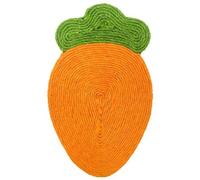 BYYLECL Rascador para gatos en forma de fruta con ventosas, rascador para gatos montado en la pared, almohadillas de sisal, alfombrilla para rascar gatos para pared, sofá, zanahoria