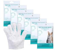 BYZESTY 36 Piezas Toallas para Mascotas, Guantes para Mascotas, Guantes de Limpieza para Perros, Guantes Portátiles para Mascotas Gatos, Sin Productos Químicos, Sin Enjuague