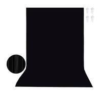 Byzesty Fondo fotográfico negro 3 x 3 m fondo fotográfico fondo de fotografía fondo plegable para fotografía pantalla negra para estudio fotográfico, vídeo, fotografía, estudio, fotografía de moda