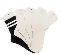 BYZESTY Tabla de calcetines tamaño 36 - 45, 5 unidades de tensores de calcetines con indicación de tamaño, plantilla para calcetines, tablas de calcetines, tablas de calcetines DIY, juego para tejer