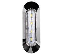 Byzieir Luz de posición lateral para camión,Luces de posición lateral para camión LED - Marcador trasero de 4 LED,Luces de señal de de 12/24 V, marcador, lámpara de luz indicadora