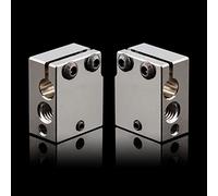 BZ 3D 2PCS PT100 Volcano Plated Copper Heater Block,Alta Temperatura Cobre Bloque Calentador Con Calcetines de silicona,para Volcano Hotend,Sidewinder X1 X2 (2PCS Plated Copper)
