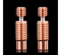BZ 3D 2PCS V6 Bimetal Heat Break,Bi-Metal Heatbreak for V6 Volcano Hotend,Heater Block for Prusa i3 MK2 MK3 1.75MM Filament Smooth.(Bi-Metal)