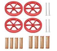 BZ 3D 4Pcs Metal Leveling Nuts and 8Pcs Springs Upgraded Set for Ender 3/3 Pro/3 V2/3 Max, Ender 5/5 Plus/ 5 Pro, CR-10, CR10S Series 3D Printer Bed Staying Level.(Type 1)