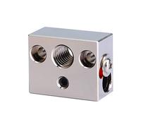 BZ 3D Ender 3 S1 Plated Copper Heater Block,Sprite Extruder Pro Cobre Bloque Calentador con Calcetines de Silicona para Ender 3 S1,Ender 3 S1 Pro,S1 Plus,CR-10 Smart Pro,Sermoon V1 Hotend.(1PC)