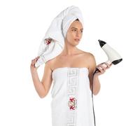 BZ Luxury 2 Toallas de Ducha Grandes 70 x 140 cm | 500 gr/m² Bambú y Algodón - Toallas de Baño Maxi de Espuma Suaves Superabsorbentes - Toalla de Ducha para Casa, Gimnasio, Hotel - Certificados
