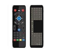 bzcemind Retroiluminación Touch Pad Game Mini Keyboard for Voice Remote Gyro Scope 2.4G IR Luz LED para Caja de TV TV Inteligente,with Voice