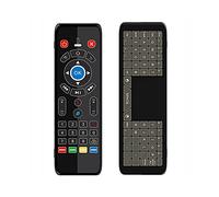 bzcemind Retroiluminación Touch Pad Game Mini Keyboard for Voice Remote Gyro Scope 2.4G IR Luz LED para Caja de TV TV Inteligente,Without Voice