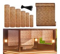 BZCKBZ Valla De Bambú 50cm 60cm 70cm 80cm 90cm 100cm 110cm 120cm 130cm Valla De Caña Natural Pantalla De Valla De Privacidad De Bambú para Jardín, Villa, Planta(50x400cm(1.6x13.1FT))