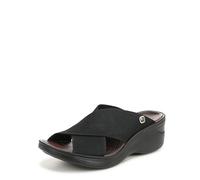 BZees LifeStride Desire, Sandalia Mujer, Black Stretch Fabric, 40 EU Ancho