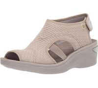 BZees LifeStride Dream, Sandalia Mujer, Beige Sheer Fishnet, 38.5 EU