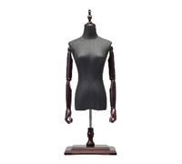 BZGPMFUD Maniquíes Busto de Torso Femenino Desmontable, Soporte de maniquí de Media Escala con Base de Madera for Costura, modistas, Ropa, Vestidos y exhibición de Joyas.