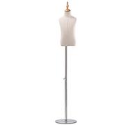 BZGPMFUD Maniquíes Child Torso, Model Display Bust for Shopfitting Shop, Tailors Window Display Clothing Dress Form, Easy to Assemble and Disassemble