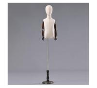 BZGPMFUD Maniquíes Maniquí de Cuerpo de niño, maniquí de Vestido de Novia Ajustable con Base de Madera for Costura y exhibición de Vestidos de modista.