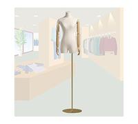 BZGPMFUD Maniquíes Maniquí de Tienda de Ropa de Media Longitud, Cuerpo de Torso Femenino, Modelo maniquí Ajustable de 145-190cm, Soporte de exhibición de Costura for Ventana de Tienda