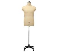 BZGPMFUD Maniquíes Maniquíes Masculinos de Costura de Talla Grande, Torso Extra Grande, Medio Cuerpo, maniquí de Sastre, diseño de Rueda, Entrenamiento/Ajuste de Altura de Corte(M)