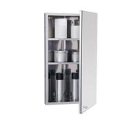 BZJPRFC Armario De Baño Triangular con Espejo Y 3 Estantes, De Acero Inoxidable, For Espacios Pequeños, Apertura De Izquierda A Derecha.(Left-Hand Door)