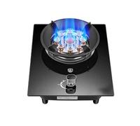 BZJPRFC Cocina A Gas De 1 Quemador, Quemador Wok De 9 Cavidades Y 5,2 KW, Cubierta De Vidrio Templado con Protección contra Llamas, Fácil De Limpiar For El Hogar Y La Cocina(LPG)