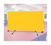 BZJPRFC Deflector De Tenis De Mesa De Alta Resistencia, Valla Perimetral For Cancha De Ping-Pong, Separadores De Pista con Marco Galvanizado, Capacidad De Carga De 70 Kg(Yellow,3 Pieces)