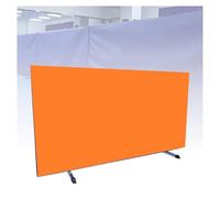 BZJPRFC Deflector De Tenis De Mesa De Alta Resistencia, Valla Perimetral For Cancha De Ping-Pong, Separadores De Pista con Marco Galvanizado, Capacidad De Carga De 70 Kg, For Estudio(Orange,4 Pieces)