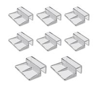 BZKSER Clips Transparentes para Acuario - 8Pcs Clip de Cubierta de Vidrio,Acuario Acrílico Clips Acuario Tanque de Peces Tapa de Vidrio Clip de Soporte Soporte,para Cristal 8 mm de Grosor