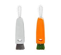 BZKSER Limpieza multifuncionales para Botellas de Agua - 2 pcs Herramienta de Limpieza 3 en 1 para Botellas, Tazas, Tapas, Ranuras,pequeña Mini Herramienta de Lavado para el hogar