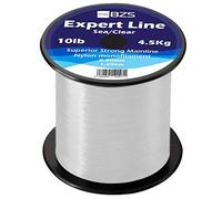 BZS Expert Línea de Pesca Monofilamento Línea de Carpa Carretes de monofilamento marrón y Transparente ((0.30mm / 4.5Kg / 10lbs / 1,296m, Claro)