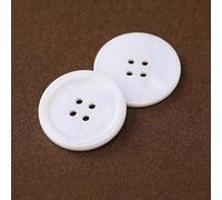 BZSDDY 10 Uds. Botones de Concha Natural de 10-25MM Botones de nácar Botones de Concha Marina Costura Botones de 2/4 Agujeros para Abrigos de Tela Trajes