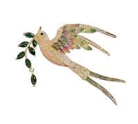 BZSQD 2-6 broches de diamantes de imitación de estilo vintage de urraca, de 4,5 x 6,5 cm, accesorios de joyería hechos a mano, elegantes pines brillantes para bodas, fiestas, 4.5*6.5cm 6pcs