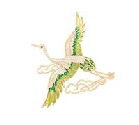 BZSQD 2-6 broches de flores de 6 x 7 cm, elegante diseño de pájaro, estilo vintage, diamantes de imitación brillantes, pines de solapa hechos a mano, ideal para fiestas, regalos, 6*7cm 6pcs