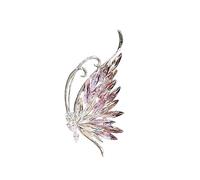 BZSQD 2-6 broches de flores de estilo vintage de 3,6 x 7,6 cm, elegante broche de diamantes de imitación, accesorios de joyería delicados para fiestas, bodas, moda, 3.6*7.6cm 6pcs