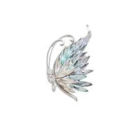 BZSQD 2-6 broches de flores de estilo vintage de 3,6 x 7,6 cm, elegante broche de diamantes de imitación, accesorios de joyería delicados para fiestas, bodas, moda, 3.6*7.6cm 4pcs