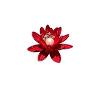 BZSQD 2-6 broches de flores rojas de 4 x 4,6 cm, accesorios de joyería elegantes, pines de diamantes de imitación hechos a mano, estilo vintage versátil para bodas, fiestas, 4*4.6cm 6pcs