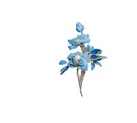 BZSQD 2-6 broches elegantes de flores, 5 x 7 cm, estilo vintage, accesorios de joyería de diamantes de imitación coloridos, elegante regalo de fiesta, uso casual versátil, 5*7cm 2pcs