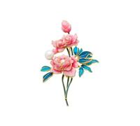 BZSQD 2-6 broches elegantes de flores, 5 x 7 cm, estilo vintage, accesorios de joyería de diamantes de imitación coloridos, elegante regalo de fiesta, uso casual versátil, 5*7cm 6pcs
