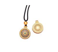 BZSQD 40 * 35MM 2 uds Cuentas de aleación de Esmalte de Girasol dijes de Esmalte Surtido de dijes de Esmalte chapados en Oro para la fabricación de Joyas Tema Dorado