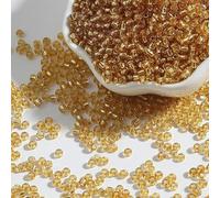 BZSQD 4000-25000PCS 2/3/4mm Cuentas de Semilla de Vidrio para Hacer Joyas Cuentas de Pony Cuentas de Arroz Mini Cuentas de Semilla para Pulsera DIY Craft Cuentas de Semilla de Perlas